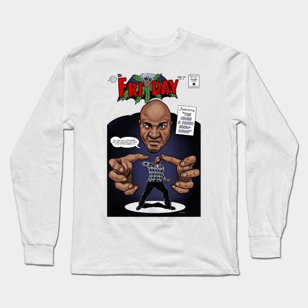 Craig Vs Deebo Long Sleeve T-Shirt by Peter Katsanis Art